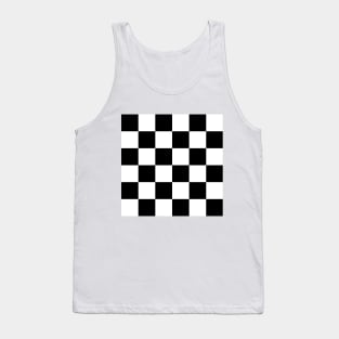 Black and white checkerboard Tank Top